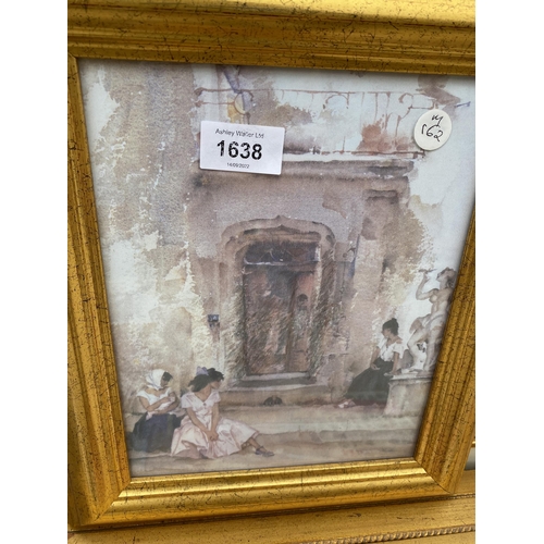 1638 - AN ASSORTMENT OF FRAMED PRINTS AND PICTURES