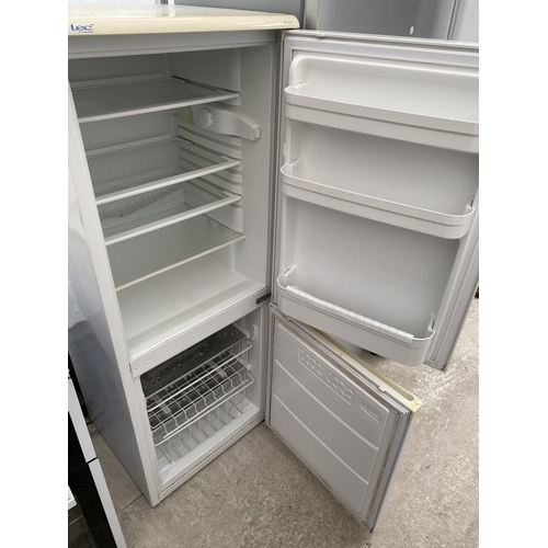 2061 - A WHITE LEC UPRIGHT FRIDGE FREEZER