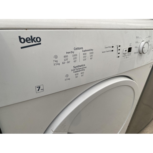 2069 - A WHITE BEKO 7KG TUMBLE DRYER