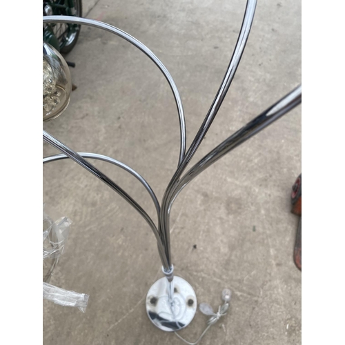 2120 - A DECORATIVE FIVE BRANCH FLOOR LAMP