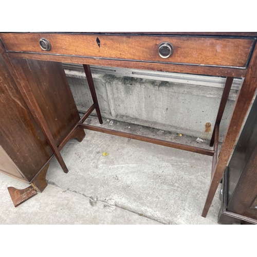 2216 - A 19TH CENTURY SIDE-TABLE WITH SINGLE DRAWER, 30