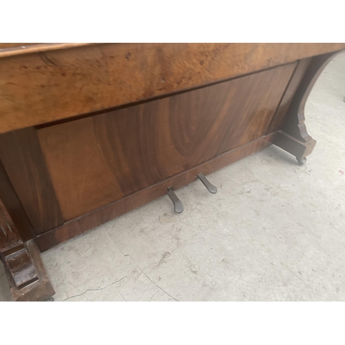 2335 - A WALNUT UPRIGHT PIANO 'SHENSTONE, SHENSTONE & CO, LONDON' WITH ORIGINAL CANDLE SCONCES