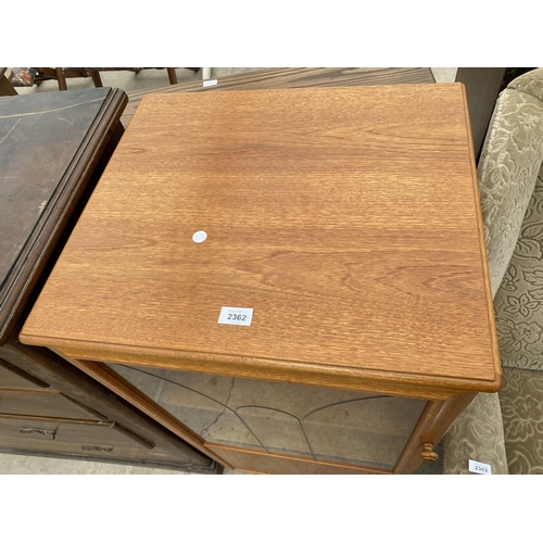 2362 - A TEAK STEREO CABINET