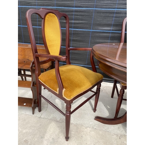 2559 - A 19TH CENTURY STYLE TWIN PEDESTAL DINING TABLE, 67