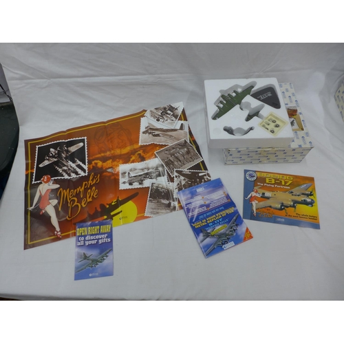 2870 - A BOXED ATLAS EDITIONS BOEING B-29 SUPER FORTRESS 'ENOLA GAY', BOOKLET AND BADGE