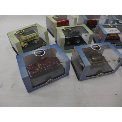 2935 - FOURTEEN BOXED OXFORD DIECAST MINT MODELS