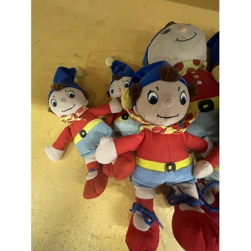 3130 - SIX VARIOUS NODDY PLUSH FIGURES