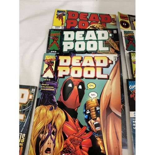 3363 - NINE MARVEL DEADPOOL COMICS VOLUME 1 FROM 1999-2000