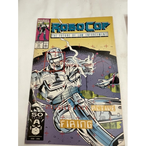 3366 - THREE MARVEL ROBOCOP COMICS FROM 1990 - BRONZE AGE