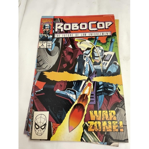 3366 - THREE MARVEL ROBOCOP COMICS FROM 1990 - BRONZE AGE