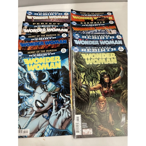 3369 - TWELVE MODERN AGE WONDERWOMAN COMICS - TWO VARIANT COVERS