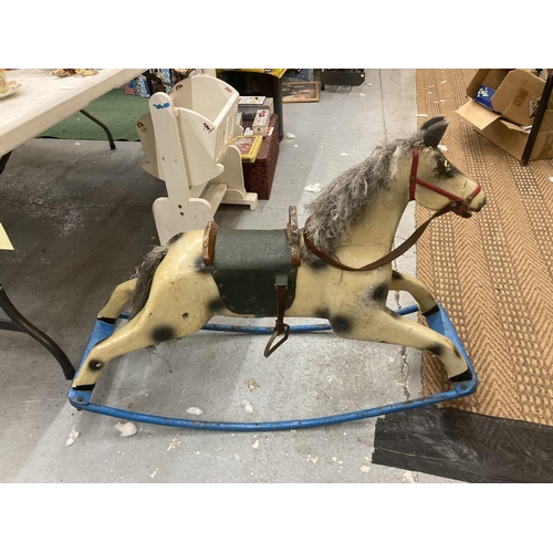 3385 - A VINTAGE ROCKING HORSE