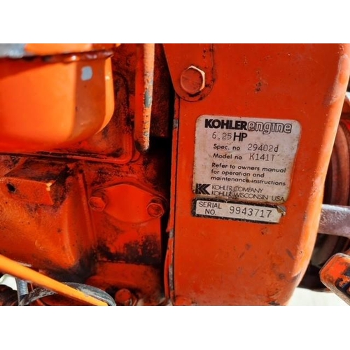 102 - HOWARD 350 ROTAVATOR WITH RIDGER ENGINE 6.25HP PETROL MODEL K141T G.W.O. ONE OWNER FROM NEW  NO VAT