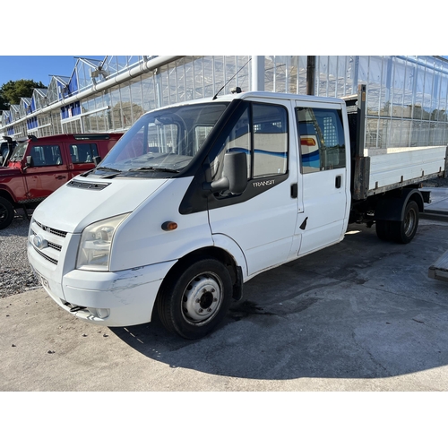 163 - FORD TRANSIT TWIN CAB TWIN WHEEL TIPPER BN07 ZFX  119K MILES, MOT TILL 28/07/2023    NO VAT