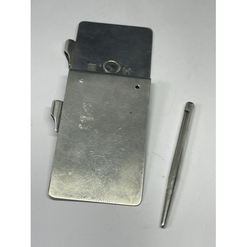 686 - A HALLMARKED LONDON SILVER NOTE PAD