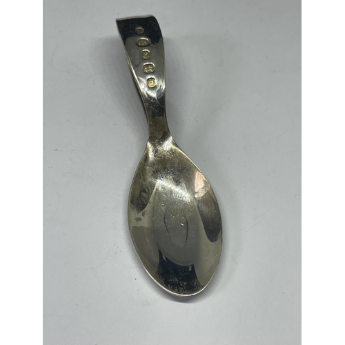 687 - A HALLMARKED SHEFFIELD SILVER CHRISTENING SPOON