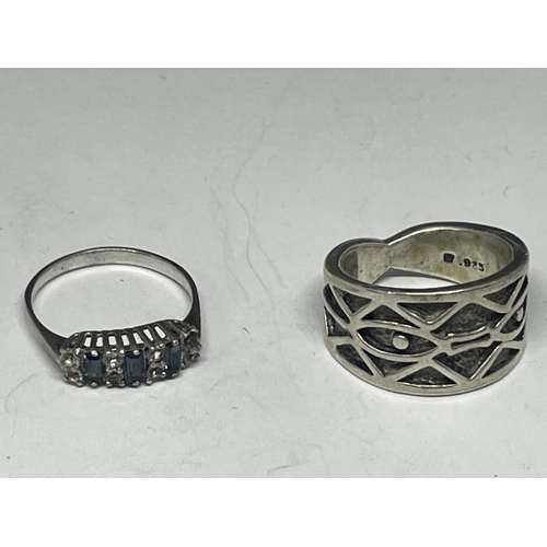 720 - FOUR MARKED SILVER RINGS