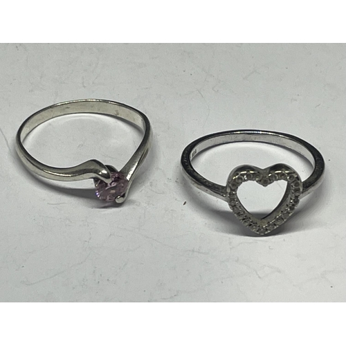 720 - FOUR MARKED SILVER RINGS