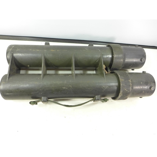 459 - A BRITISH ARMY MORTAR BOMB CARRIER, LENGTH 54.5CM