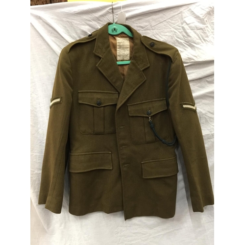 474 - A LIGHT INFANTRY NCO'S JACKET DATED 1967