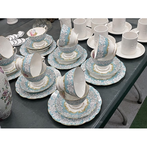 70 - A QUANTITY OF ROYAL ALBERT 'ENCHANTMENT' CUPS, SAUCERS AND SIDE PLATES