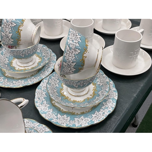 70 - A QUANTITY OF ROYAL ALBERT 'ENCHANTMENT' CUPS, SAUCERS AND SIDE PLATES