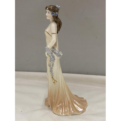 879 - A LIMITED EDITION COALPORT FIGURE TOPAZ 1104/9500