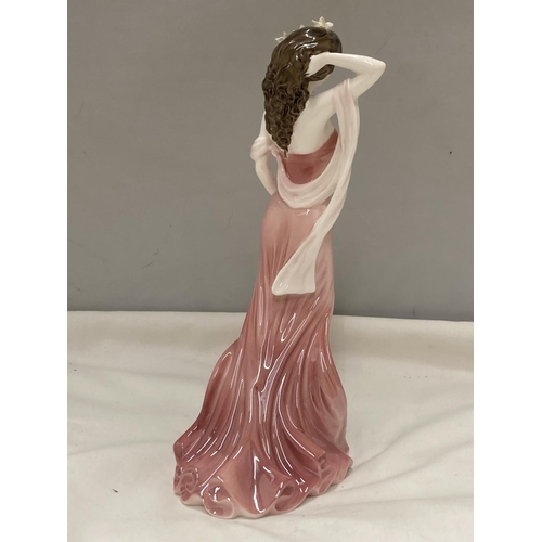 886 - A LIMITED EDITION COALPORT FIGURE RUBY 2623/9500