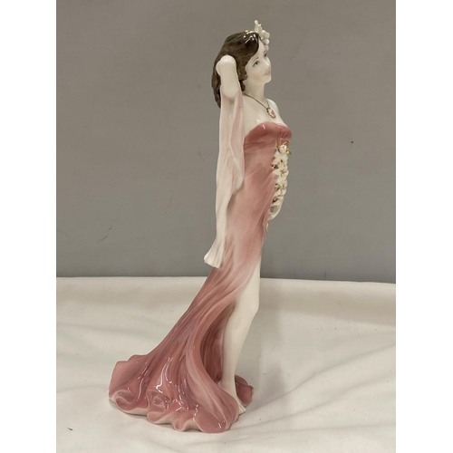 886 - A LIMITED EDITION COALPORT FIGURE RUBY 2623/9500