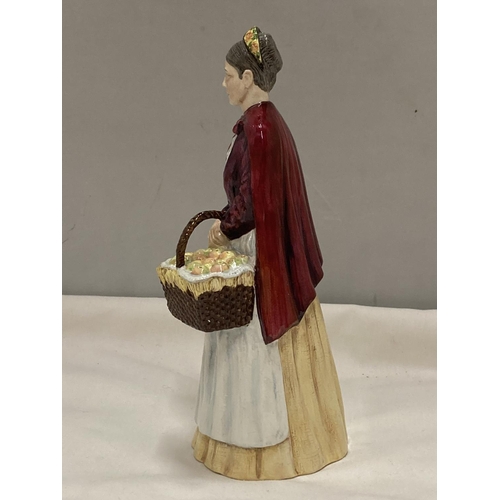 890 - A COALPORT FIGURE THE APPLE WOMAN