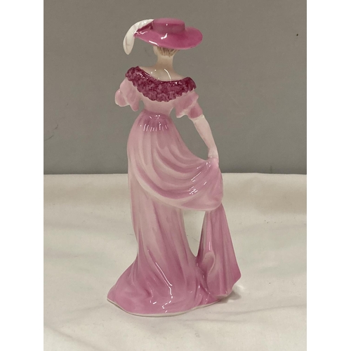 891 - A COALPORT FIGURE CHANTILLY LACE CARESS