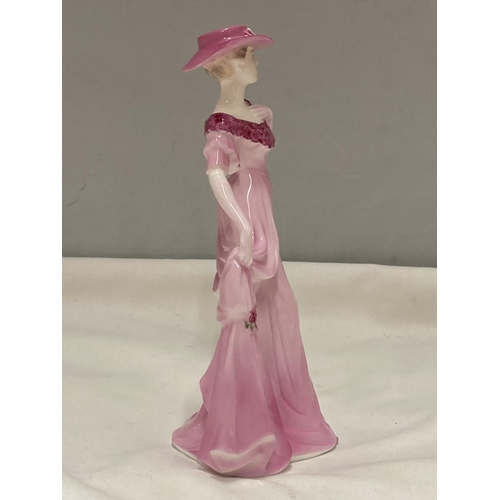 891 - A COALPORT FIGURE CHANTILLY LACE CARESS