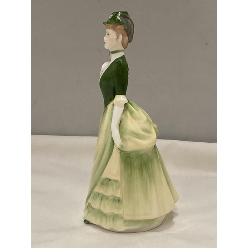 892 - A COALPORT FIGURE VICTORIA (SMALL CHIP TO SHOE)