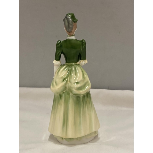 892 - A COALPORT FIGURE VICTORIA (SMALL CHIP TO SHOE)