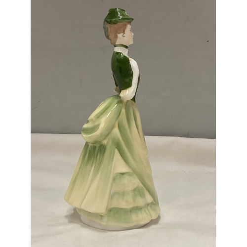 892 - A COALPORT FIGURE VICTORIA (SMALL CHIP TO SHOE)