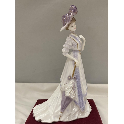 897 - A LIMITED EDITION ROYAL WORCESTER FIGURE LADY VIOLET 590/9500