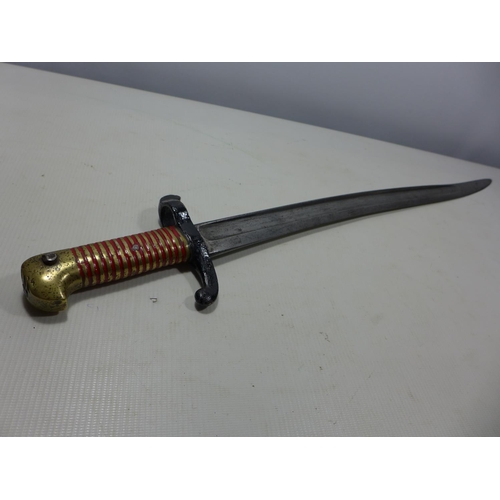 412 - A FRENCH 1842/59 SABRE BAYONET 57CM BLADE