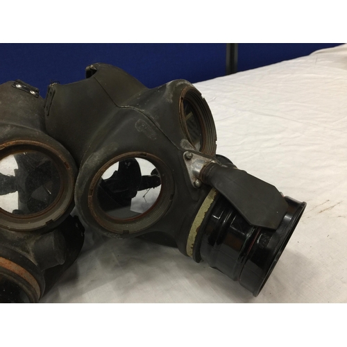 480 - TWO WORLD WAR II BRITISH GAS MASKS