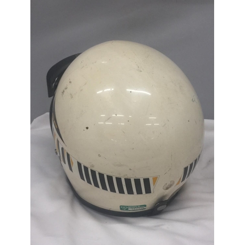 121 - A VINTAGE TOP TEK MOTORBIKE SAFETY HELMET