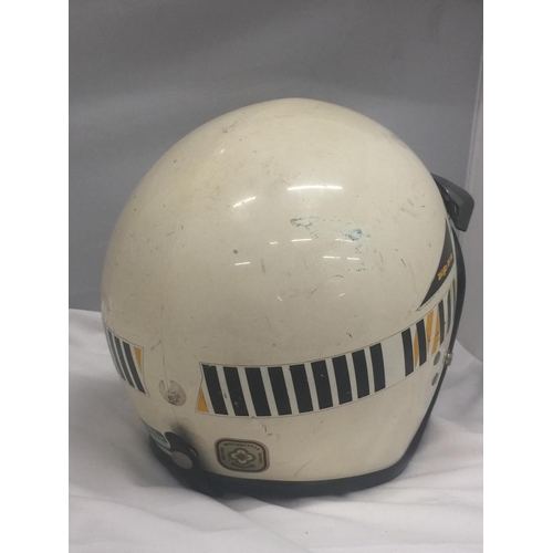 121 - A VINTAGE TOP TEK MOTORBIKE SAFETY HELMET