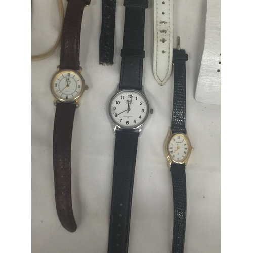 126 - A QUANTITY OF WRISTWATCHES TO INCLUDE FOSSIL, SEKONDA, ETC