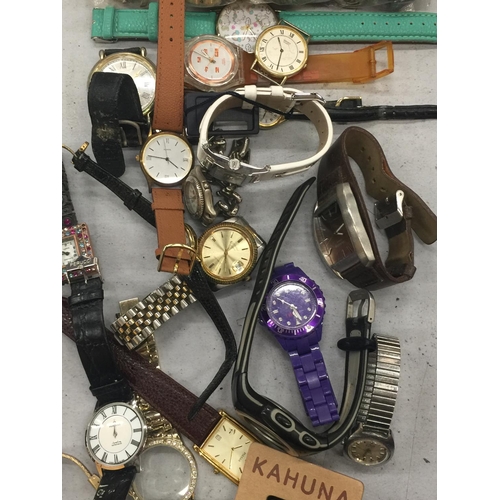 156 - A LARGE QUANTITY OF FASHION WRISTWATCHES