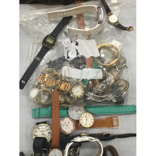 156 - A LARGE QUANTITY OF FASHION WRISTWATCHES