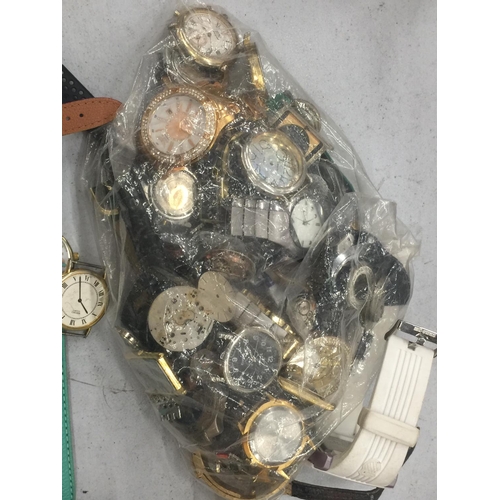 156 - A LARGE QUANTITY OF FASHION WRISTWATCHES