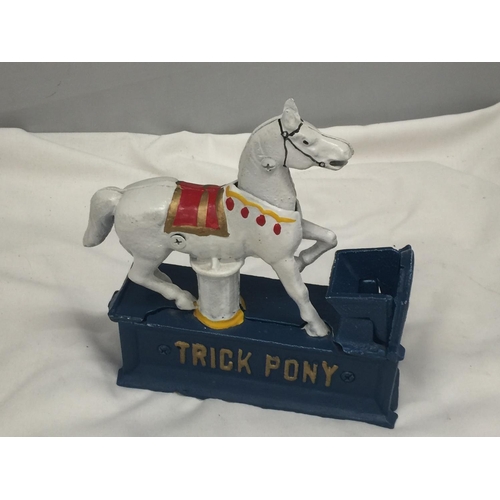 169 - A CAST 'TRICK PONY' MONEY BOX - A/F