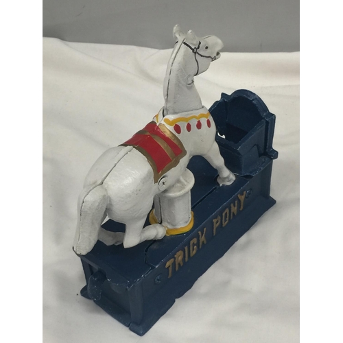 169 - A CAST 'TRICK PONY' MONEY BOX - A/F