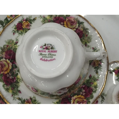 193 - A QUANTITY OF ELIZABETHAN 'ENGLISH GARDEN' TO INCLUDE DINNER PLATES, CUPS, SAUCERS, ETC