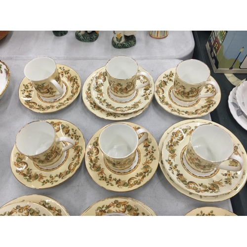 216 - A QUANTITY OF ELIZABETHAN 'AUTUMN SONG' CUPS, SAUCERS AND SIDE PLATES