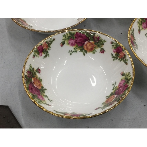 217 - A QUANTITY OF ROYAL ALBERT 'OLD COUNTRY ROSES' CEREL BOWLS - FIRST QUALITY