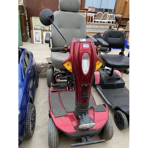 1330 - A RED MOBILITY SCOOTER